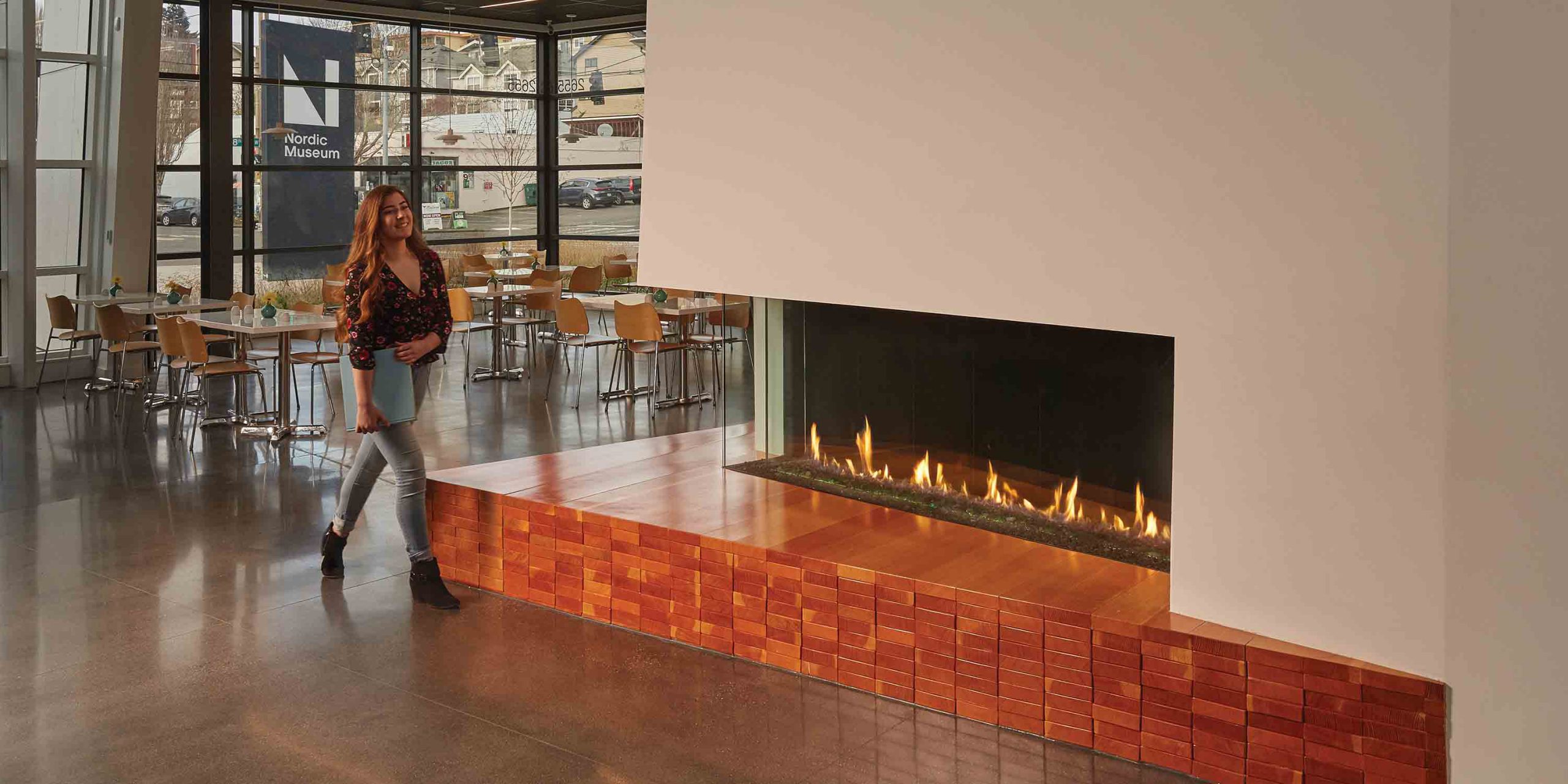 Corner Fireplace | Linear Gas Fireplace | Modern Gas Fireplace