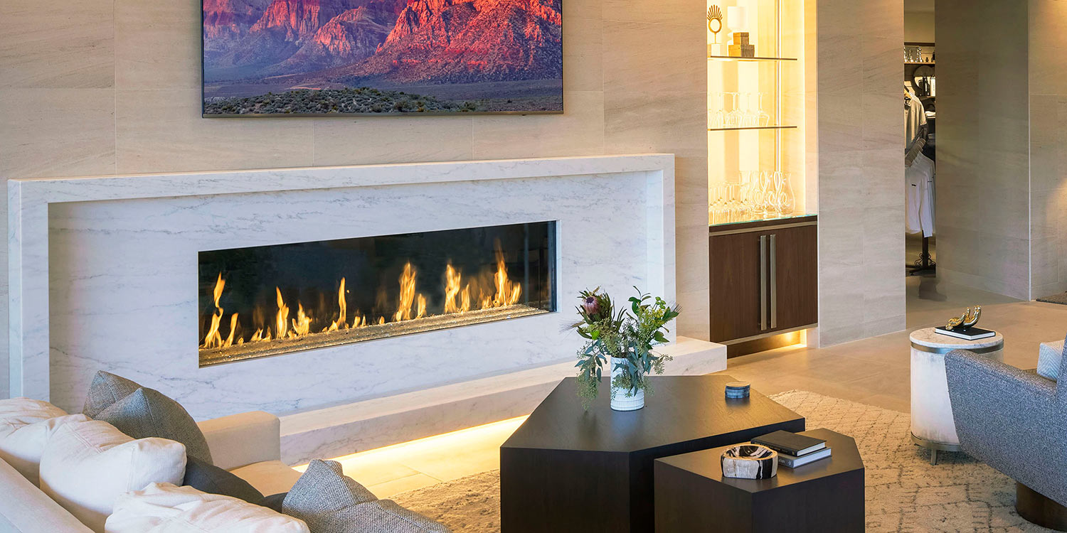 Single-Sided Fireplace | Linear Gas Fireplace | Modern Gas Fireplace