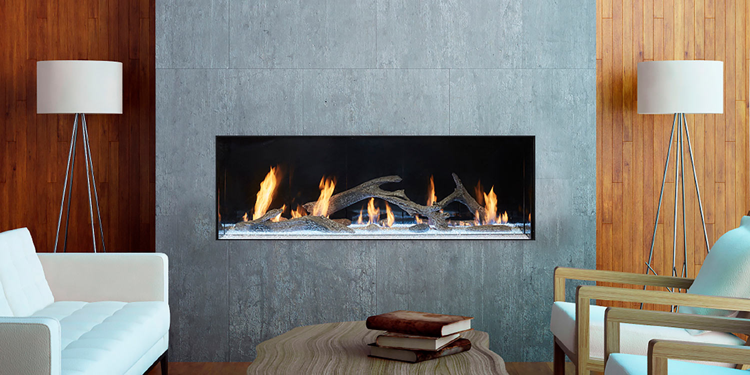 Single-Sided Fireplace | Linear Gas Fireplace | Modern Gas Fireplace