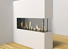 Pier Fireplace | Linear Gas Fireplace | Modern Gas Fireplace